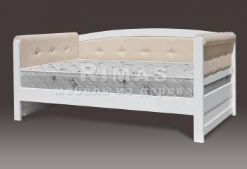 Кровать  «Патра мягкая» из массива дерева
