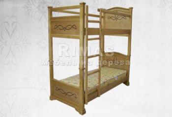 Кровать  «Коринф» из массива дерева