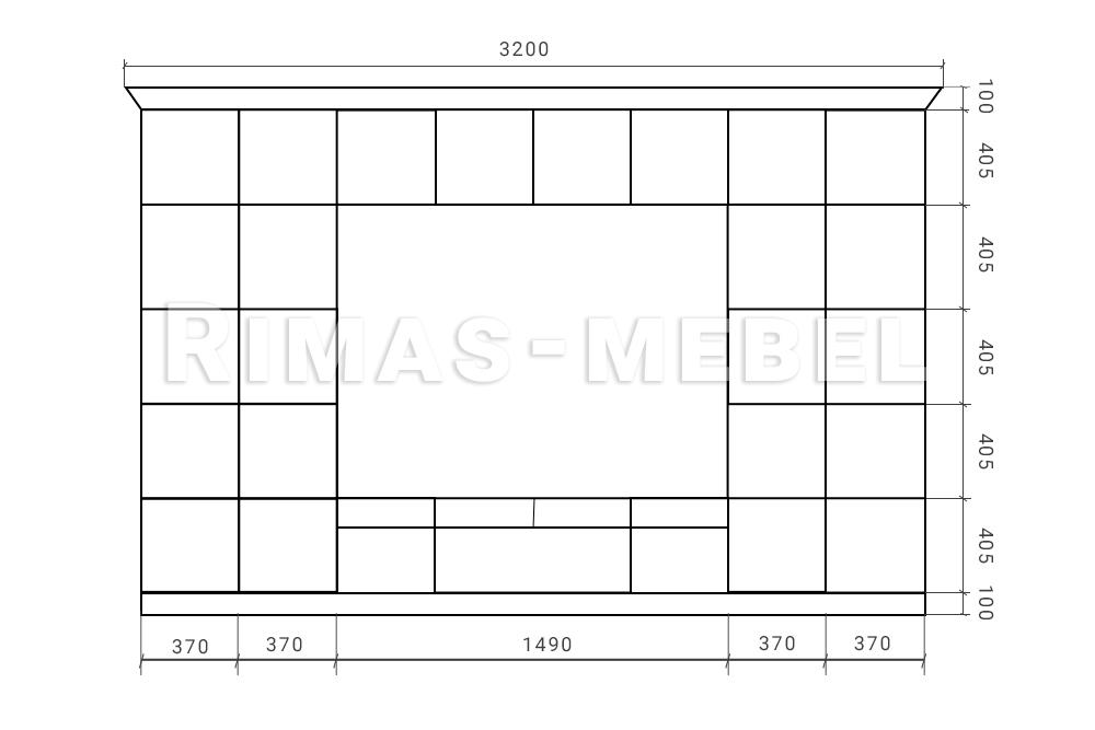 Гостиная «Стелла» из массива дерева