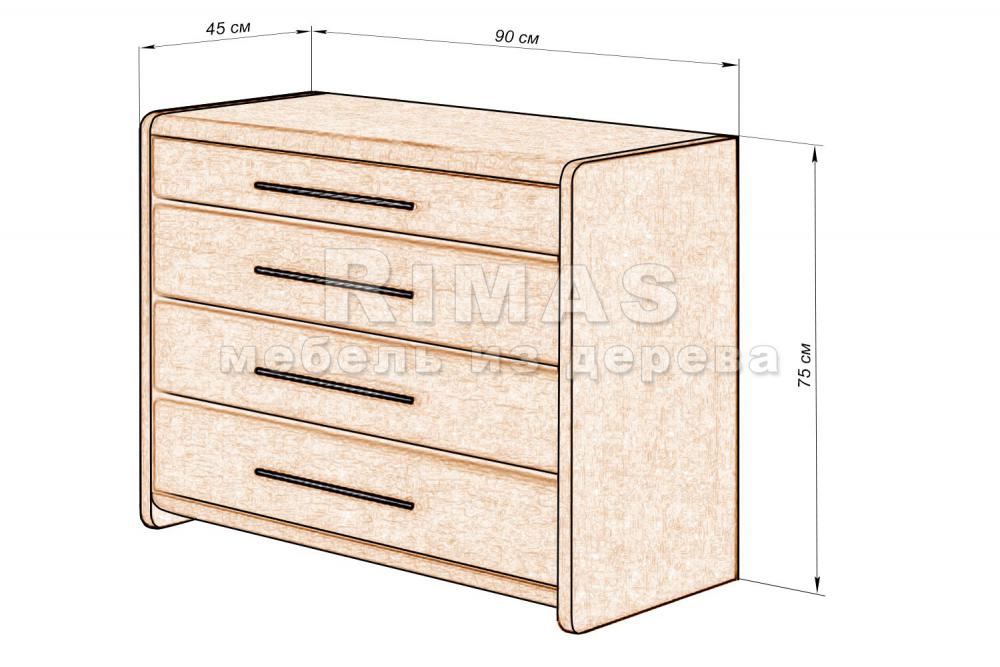 Комод «Генуя мини» из массива дерева