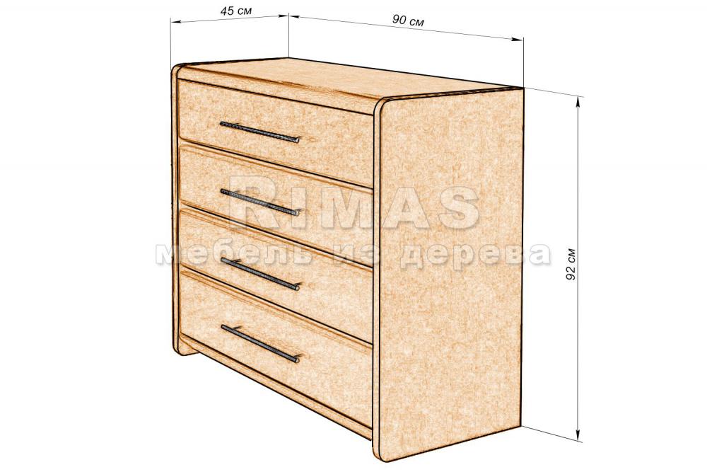 Комод «Генуя 2» из массива дерева