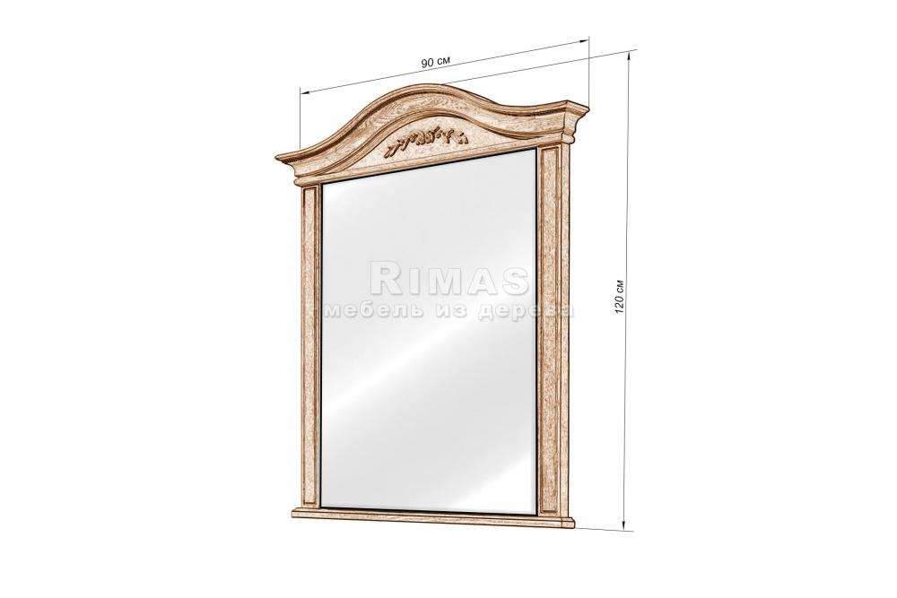 Зеркало «Валео з» из массива дерева