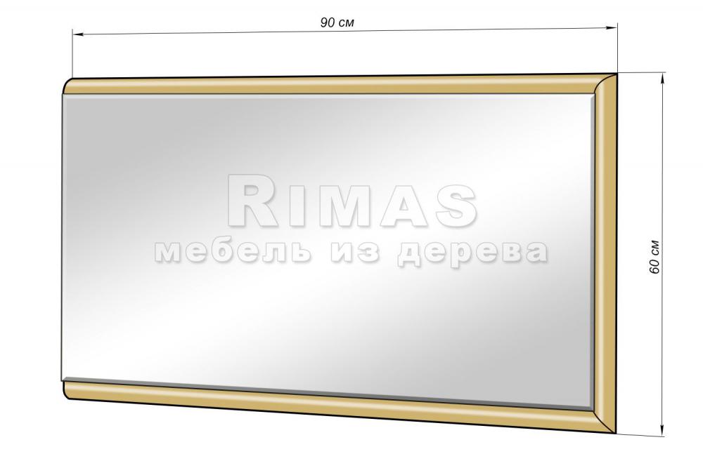 Зеркало «Вермонт з» из массива дерева