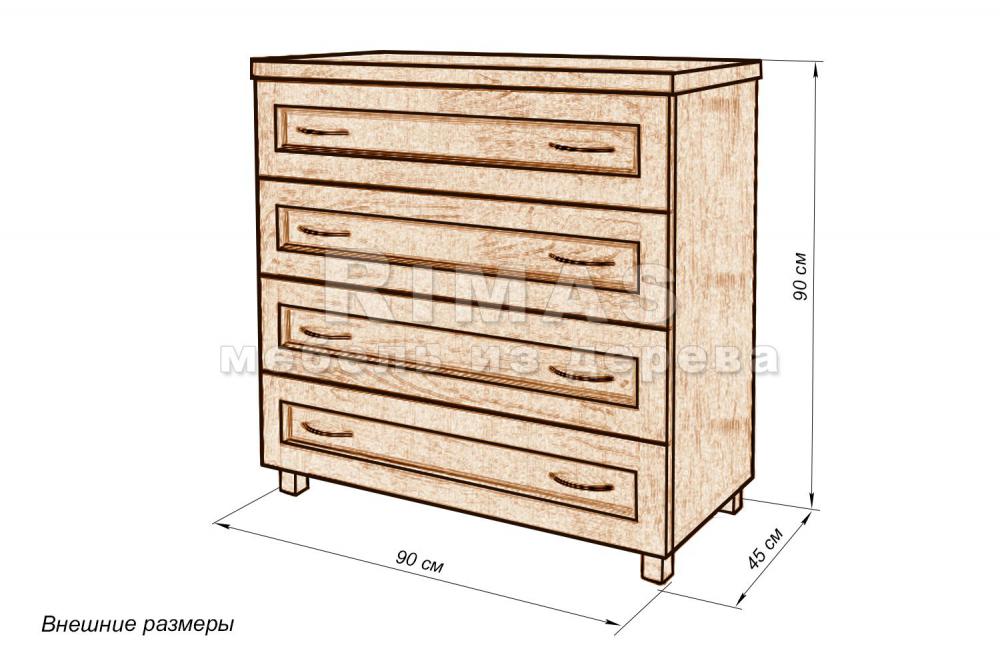 Комод «Перуджа 1» из массива дерева