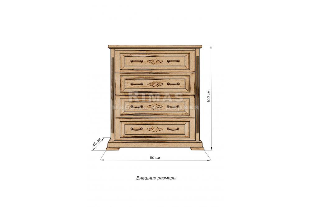 Комод «Хихон» из массива дерева