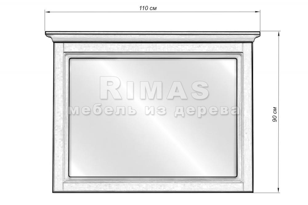 Зеркало «Версаль з» из массива дерева