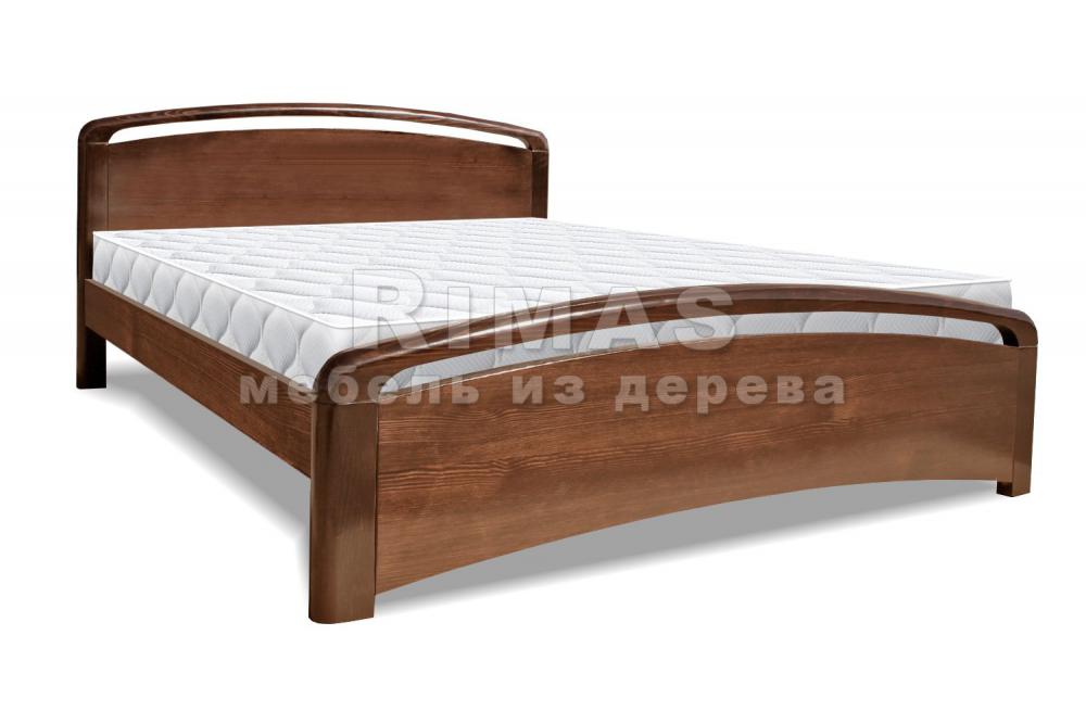 Кровать «Катания (изогнутая)» из массива дерева