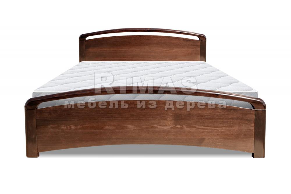 Кровать «Катания (изогнутая)» из массива дерева