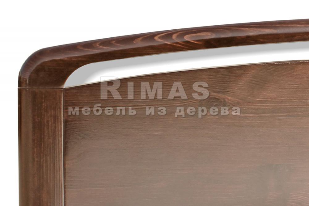 Кровать «Катания (изогнутая)» из массива дерева