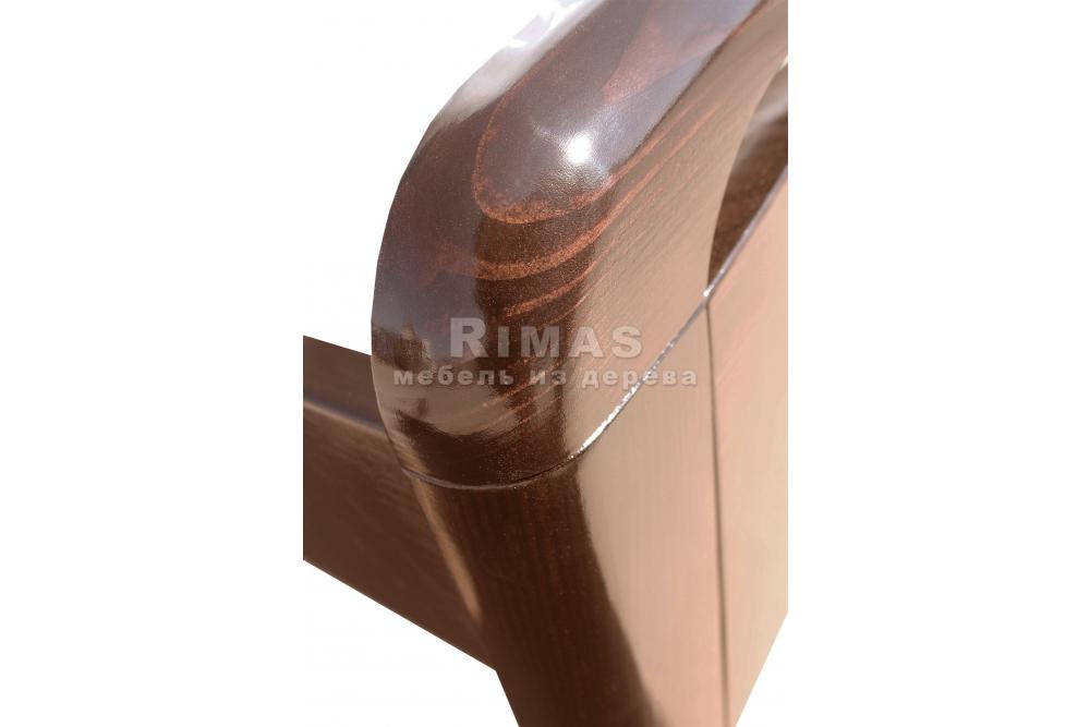 Кровать «Катания (изогнутая)» из массива дерева