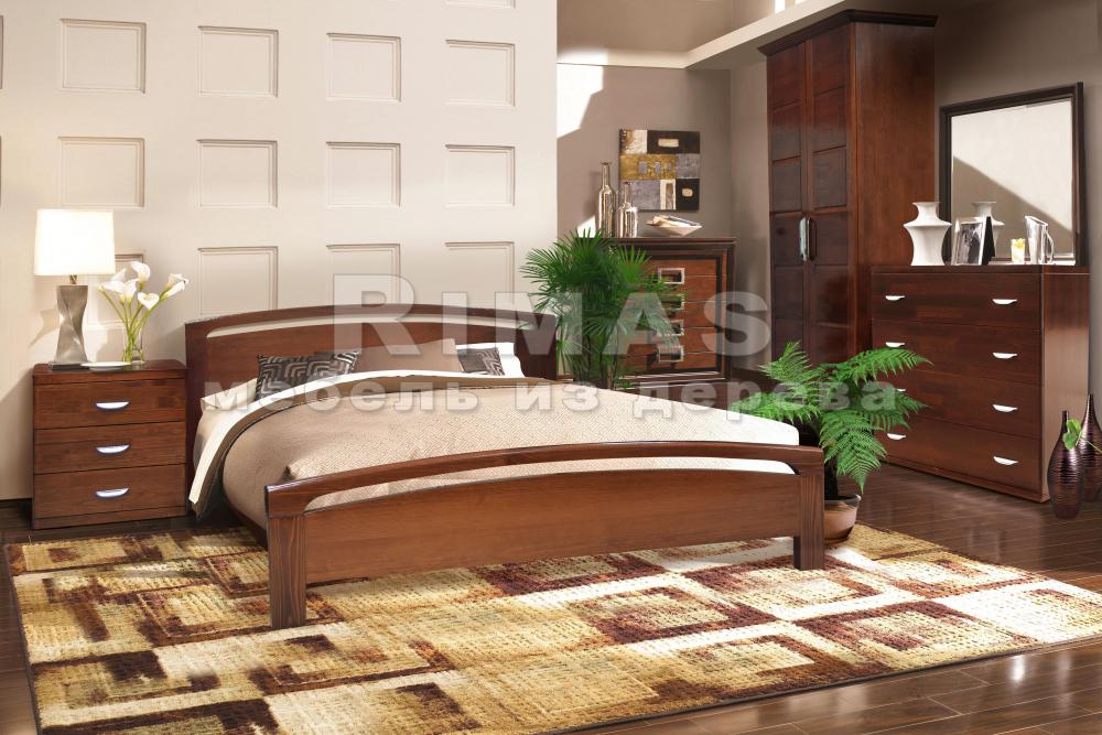 Кровать «Катания» из массива дерева