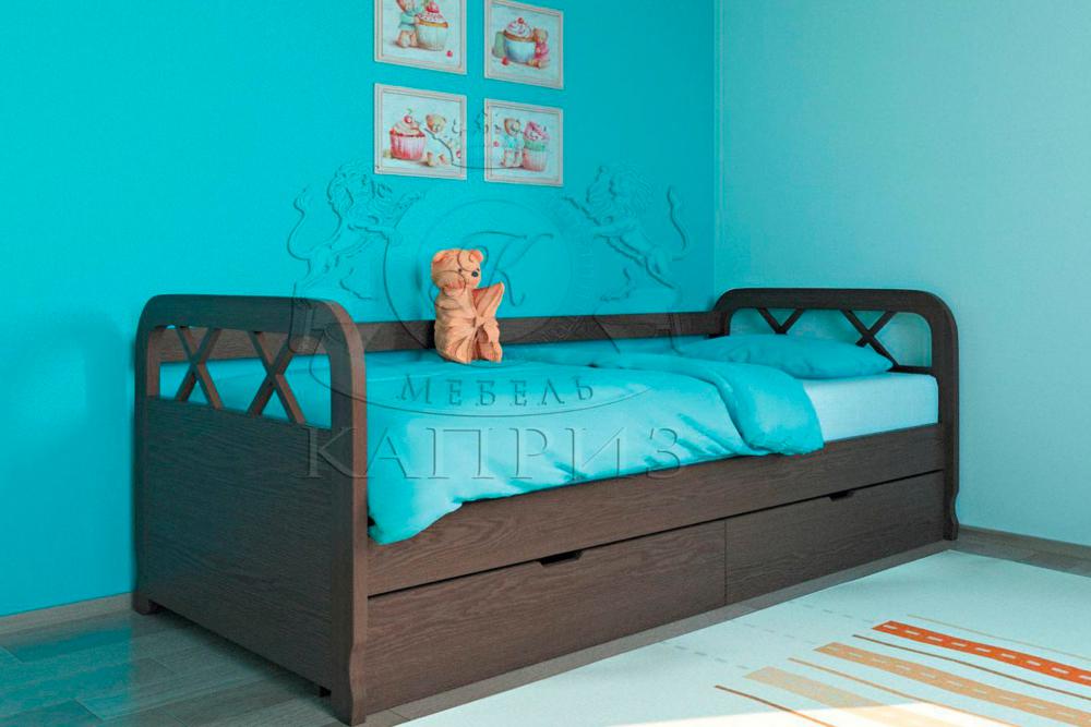 Детская кровать «Пеания» из массива дерева