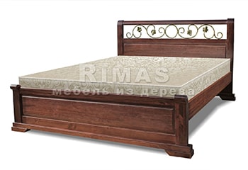 Двуспальная кровать из березы «Эстель»