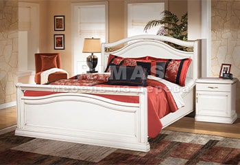 Двуспальная кровать из дуба «Грация»