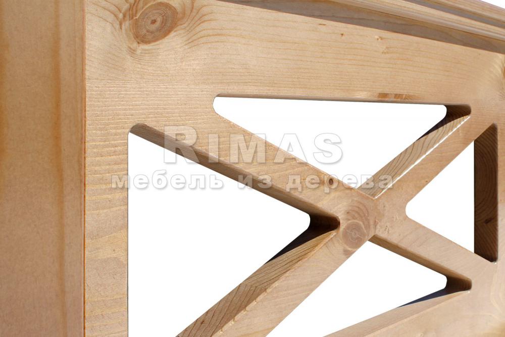 Кровать «Леруа» из массива дерева