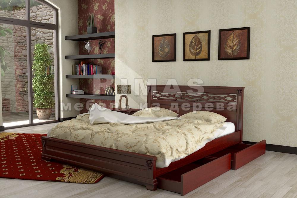 Кровать «Лина» из массива дерева
