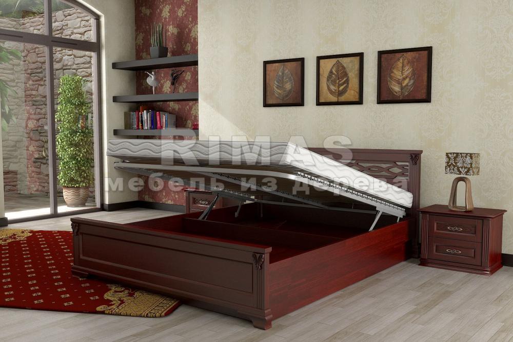 Кровать «Лина» из массива дерева