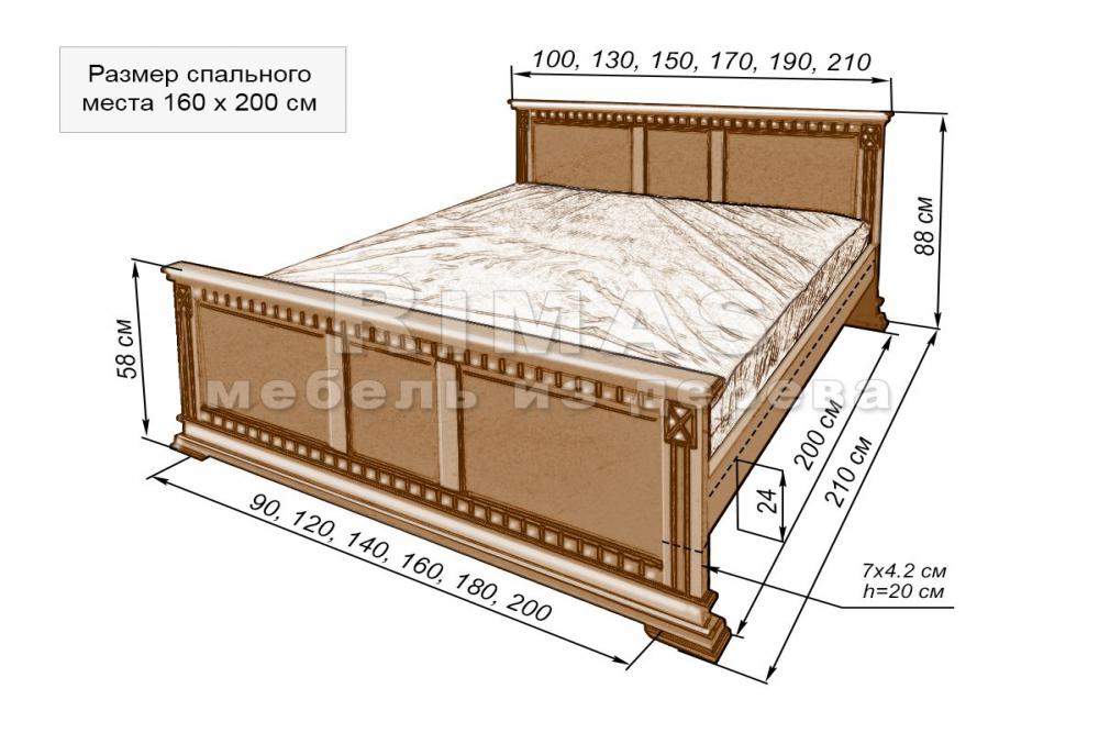 Кровать 170 на 190