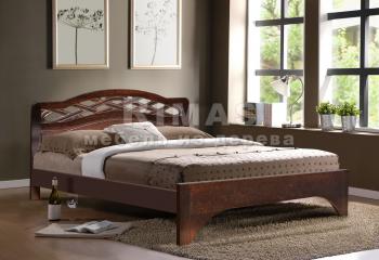 Полутороспальная кровать из сосны «Болонья»