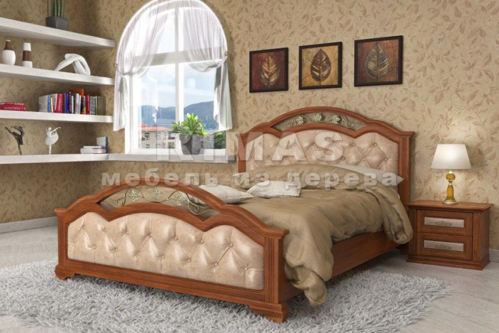 Кровать «Лацио Люкс (мягкая)» из массива дерева