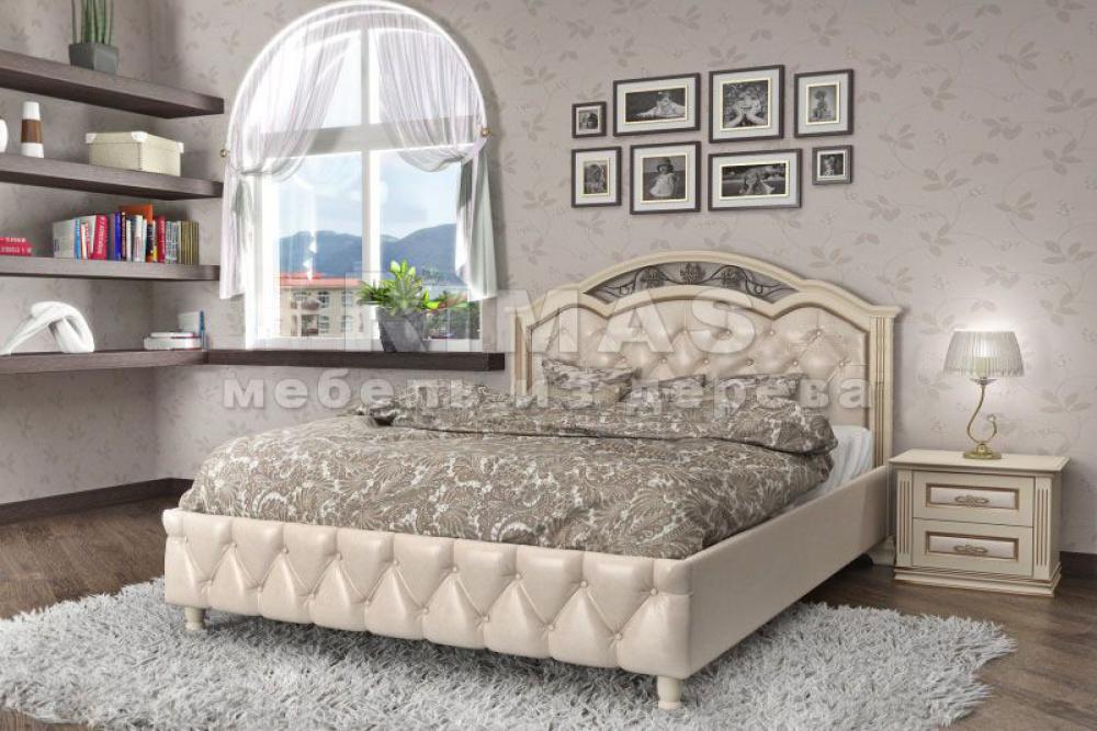 Кровать «Лацио Софт (мягкая)» из массива дерева