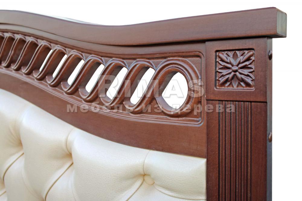 Кровать «Афина (мягкая)» из массива дерева