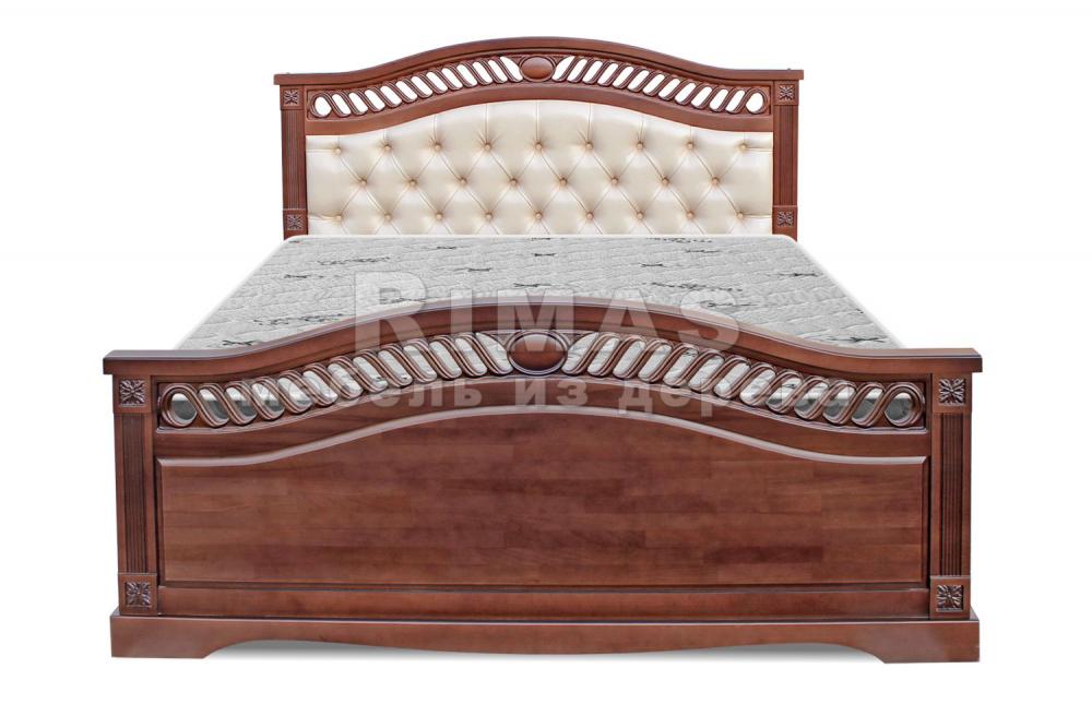 Кровать «Афина (мягкая)» из массива дерева