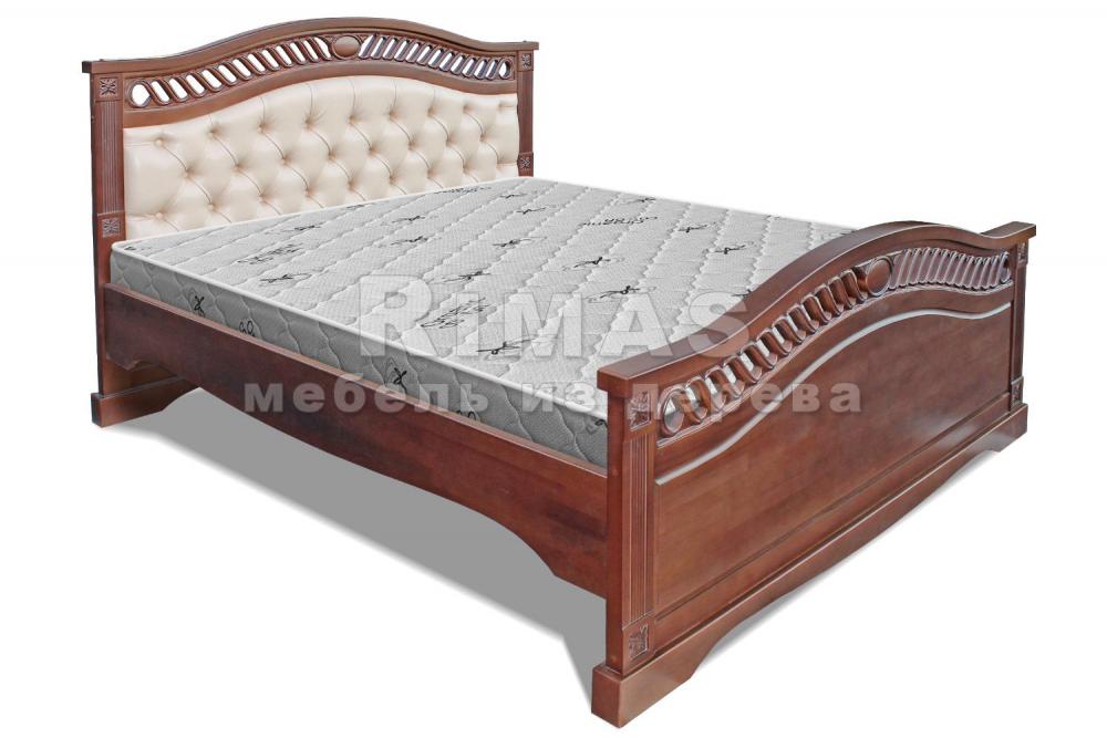 Кровать «Афина (мягкая)» из массива дерева