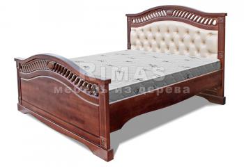 Односпальная кровать из дуба «Афина (мягкая)»