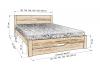 Кровать «Падуя» из массива дерева