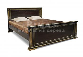 Кровать с ящиками из дуба «Брешиа»