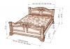Кровать «Модена» из массива дерева маленькое фото 2