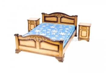 Кровать с ящиками из дуба «Модена»