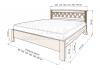 Кровать «Сиракуза» из массива дерева