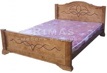 Двуспальная кровать из сосны «Бергамо»