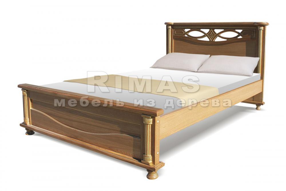 Кровать «Тренто» из массива дерева