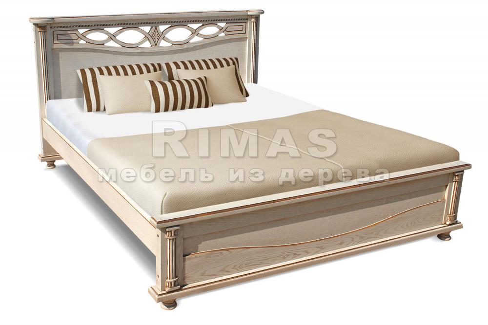 Кровать «Тренто» из массива дерева