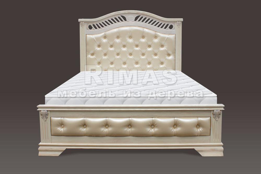 Кровать «Валенсия (мягкая)» из массива дерева