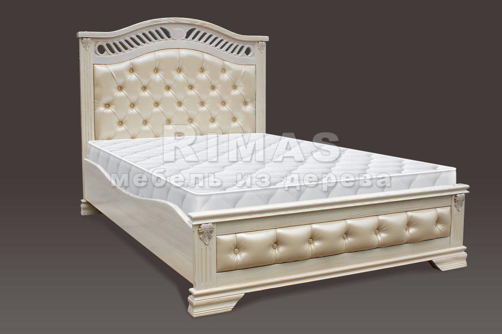 Кровать «Валенсия (мягкая)» из массива дерева