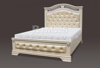 Односпальная кровать из дуба «Валенсия (мягкая)»