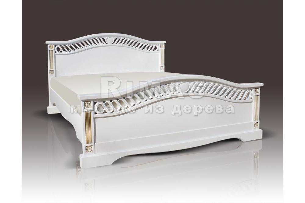 Кровать «Афина» из массива дерева