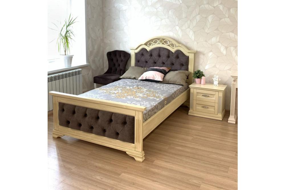 Кровать «Салоника» из массива дерева