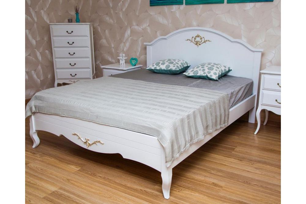 Кровать «Волос» из массива дерева