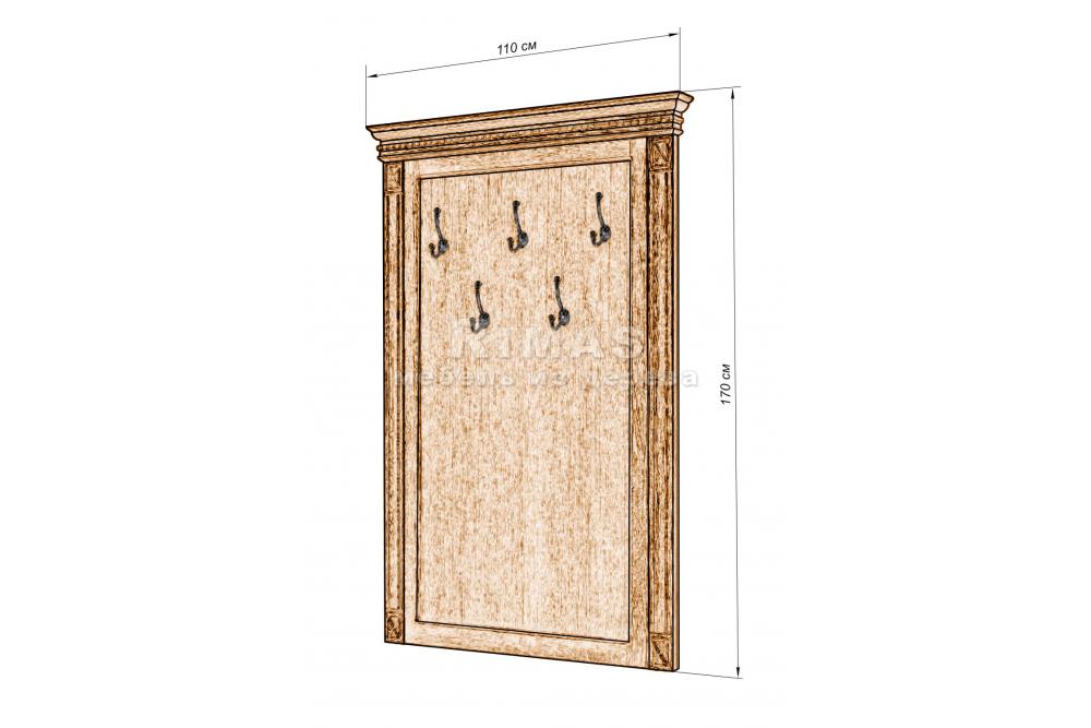 Прихожая «Вешалка Овьедо 5» из массива дерева