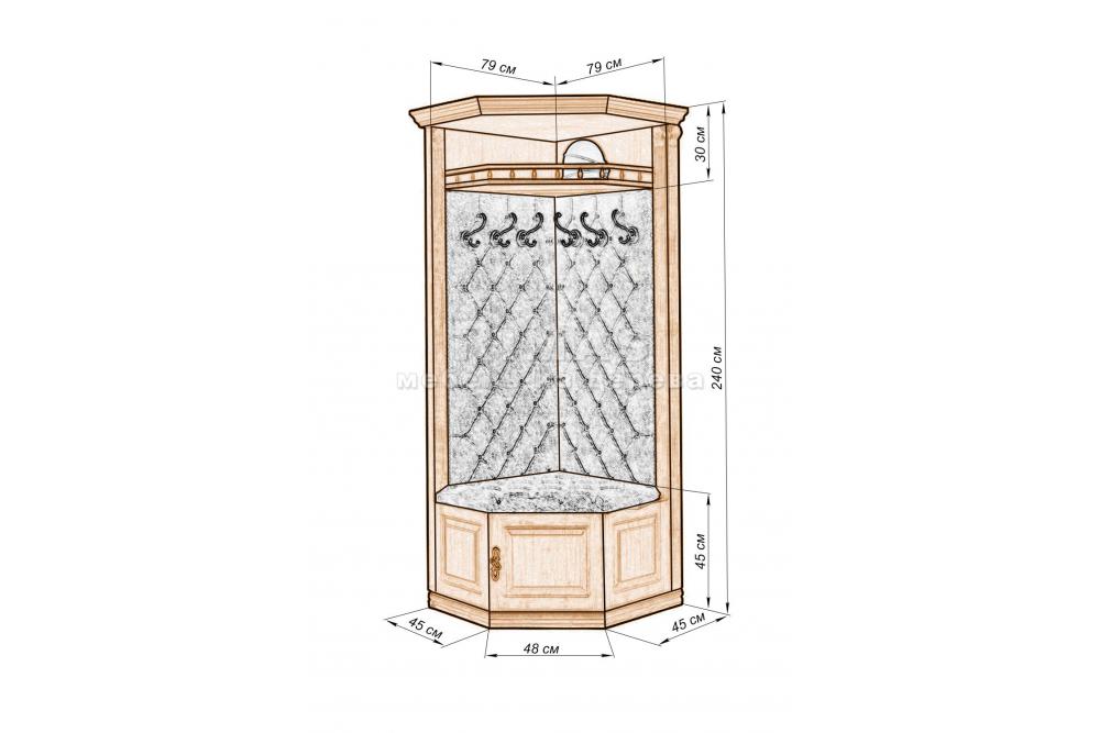 Прихожая «Мадрид 1» из массива дерева