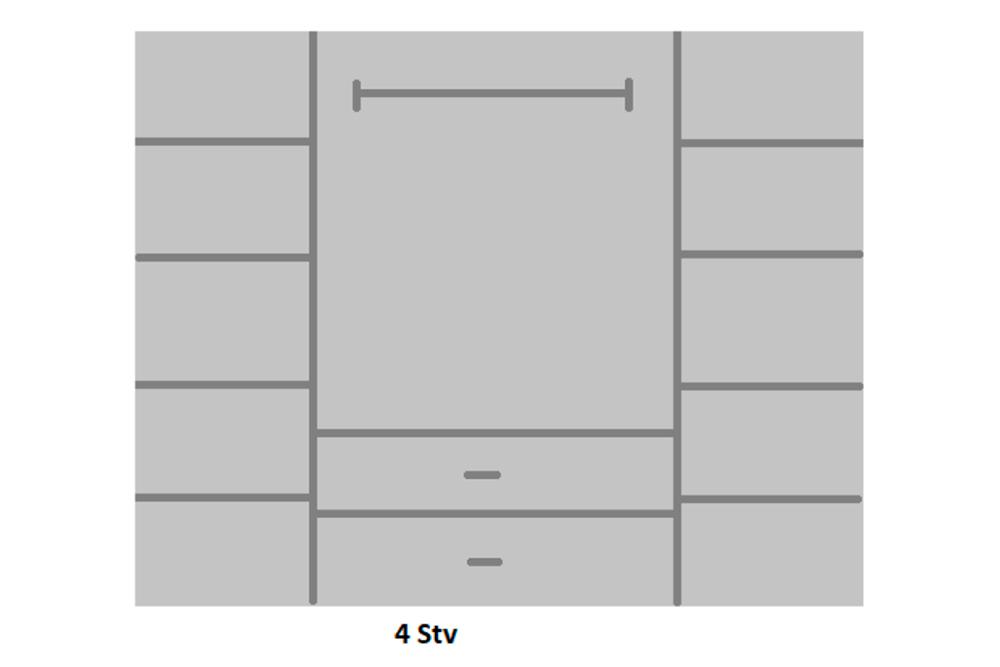 Шкаф «Янина 4» из массива дерева