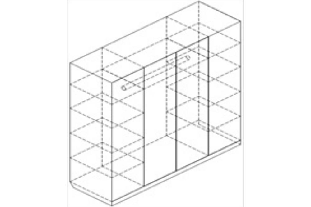 Шкаф «Родос 4» из массива дерева