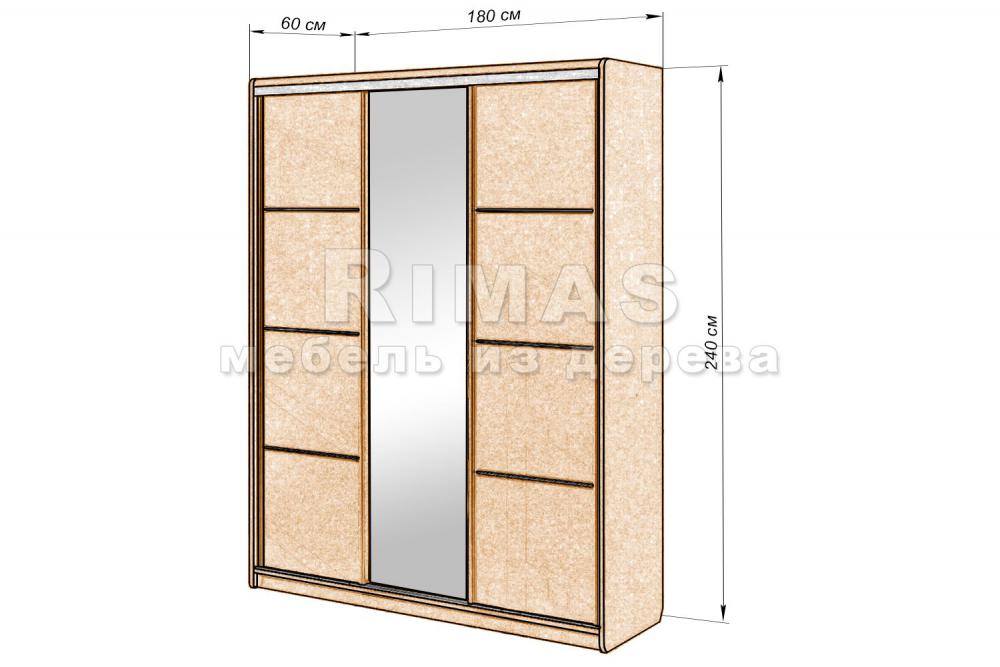 Шкаф «Вермонт 3» из массива дерева