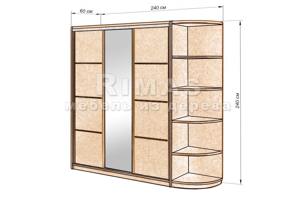 Шкаф «Вермонт 31» из массива дерева