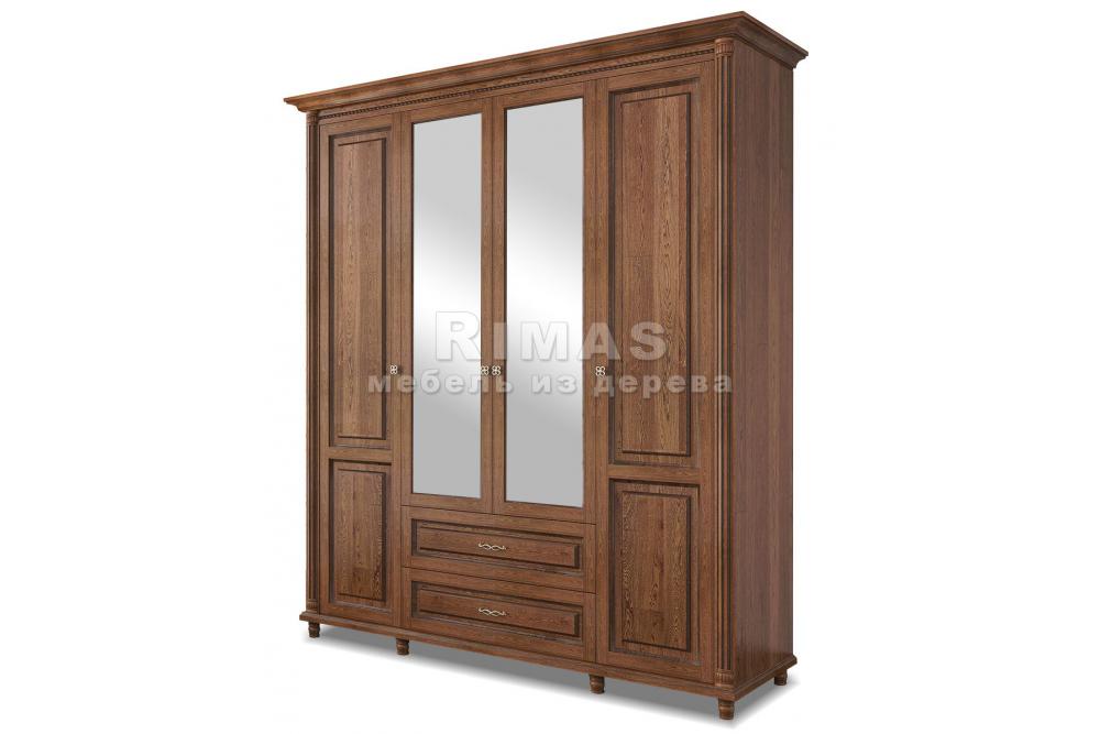 Шкаф «Тренто 4» из массива дерева